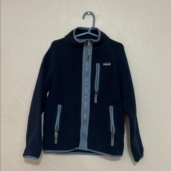 Patagonia Blue Zipper Closure Pockets Fleece Jacket Gorpcore Outdoor - Picture 1 of 11